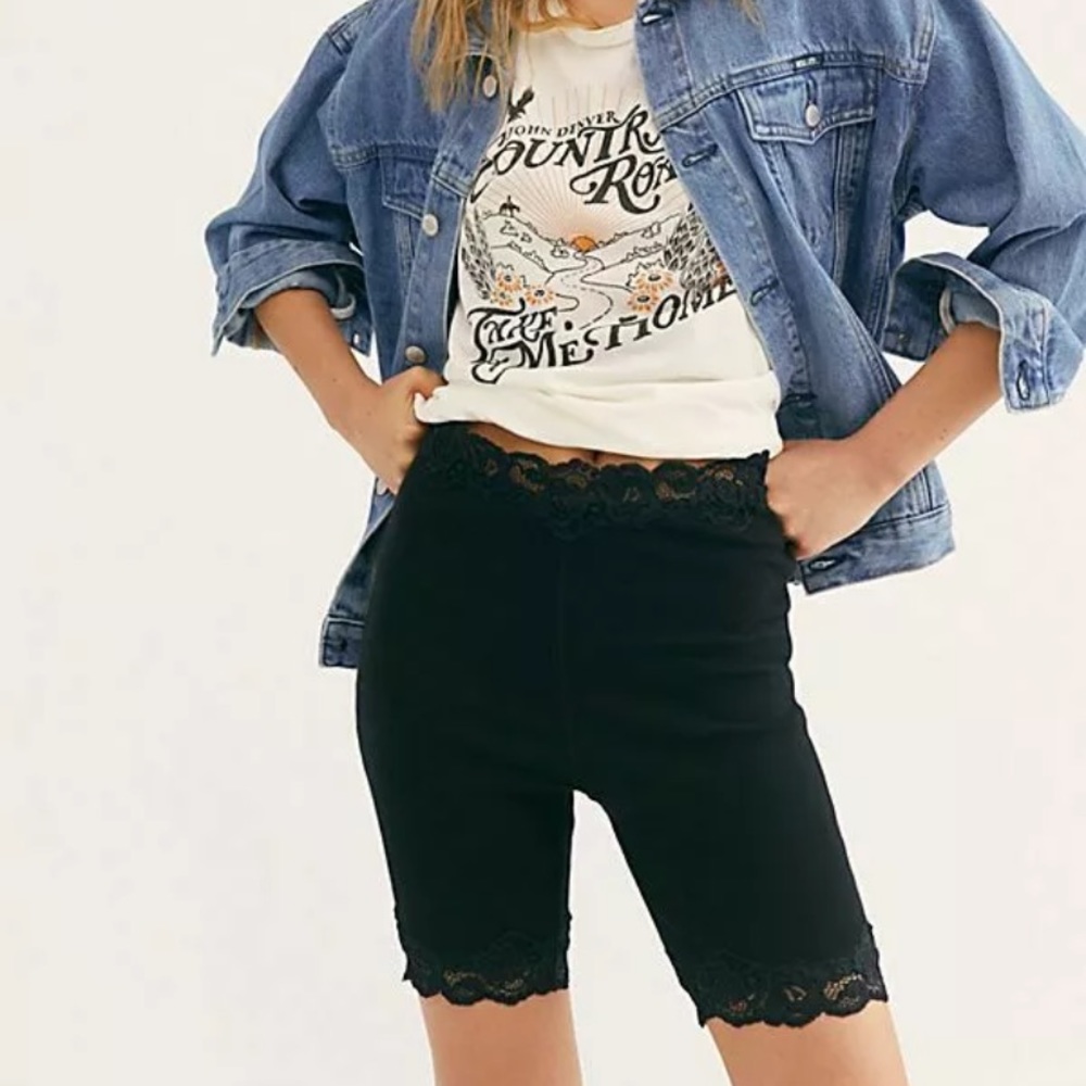 Free People Lace Biker Shorts 🔥🔥